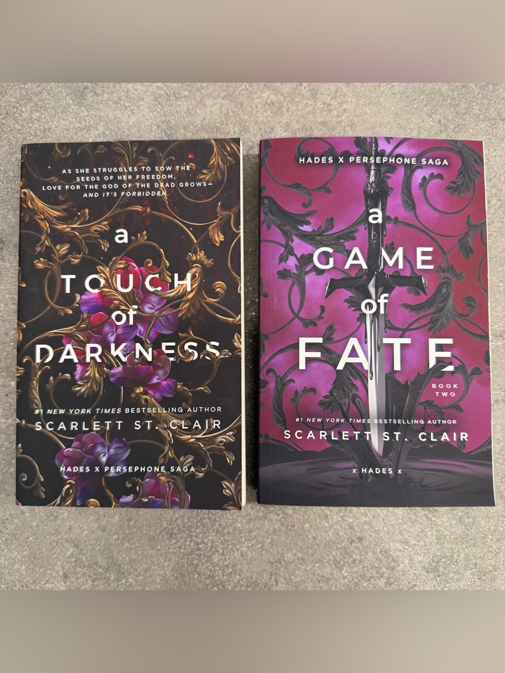 NEW A Touch of Darkness & A Game of Fate (Hades x Persephone) Books Set Bundle